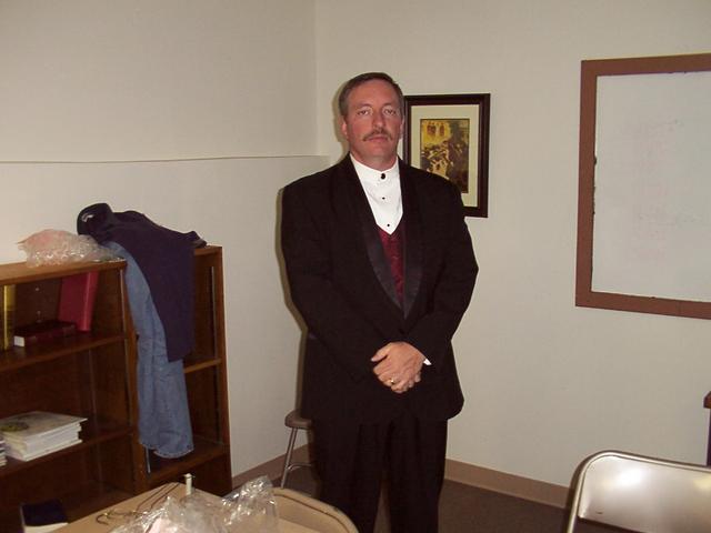 Blair Howze in a tux for the second time in just over a year, but this time not as the groom.