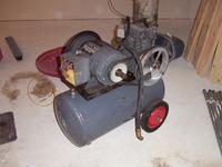 2hp Air Compressor with 3hp 220V motor for $75 with the extra tank