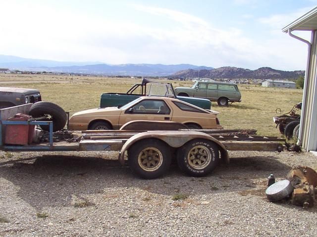 The trailer, with original fenders