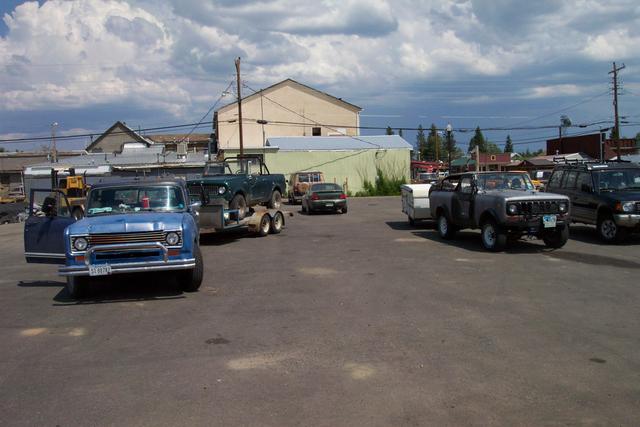 Lunch at Walden, CO, with Willy Cunningham's family in the right of the picture