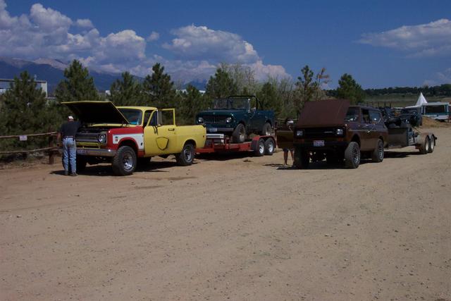 Loading up the convoy into Aurora on Monday