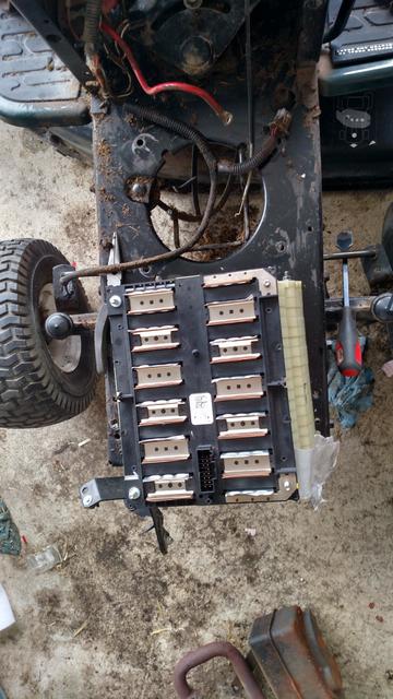 Top of the Chevy Volt battery, set in place