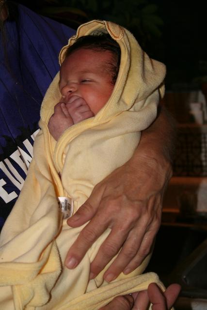 Joleigh in a towel