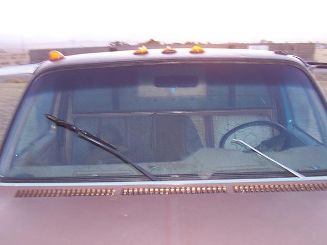 Look - the windshield isn't even broken!  One cab-light is though.