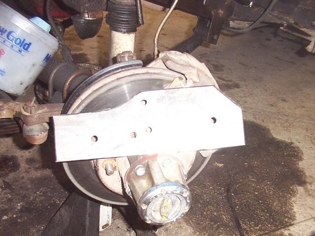 New steering box reinforcement plate - 4x1/4