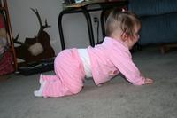 I can crawl now.. so let's crawl over to the cat..