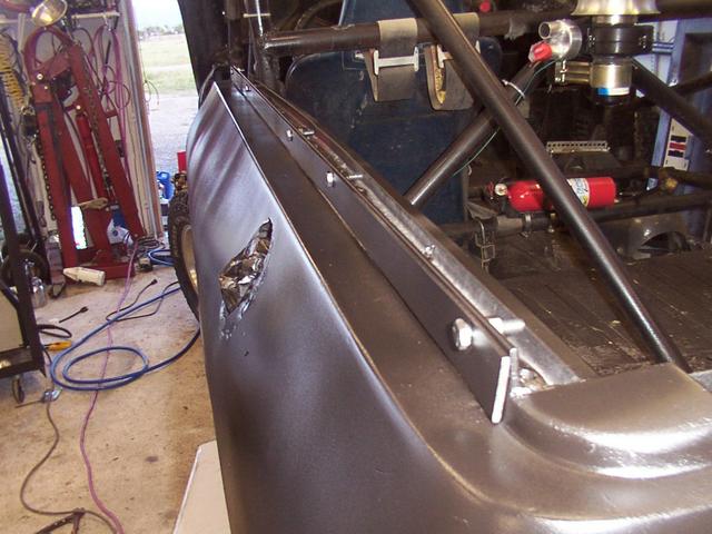 Third coat of ZR on, 6/15.  Shows the upper quarter 'capturing" mechanism.