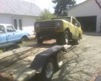 Winching the 72 onto the trailer