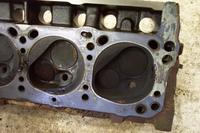 Rear of the engine, passenger cylinder head