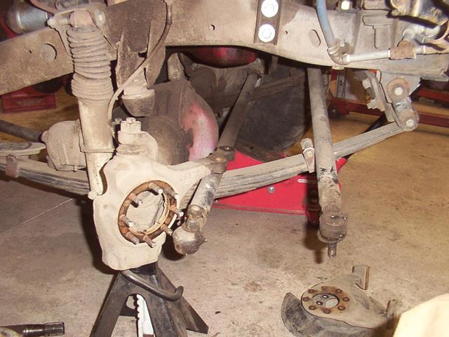 Remove the tie-rod and draglink