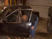 Fixing Santy's '88 Olds Window 12/07