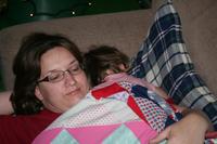 December 8th, 2007 - Napping with Michelle
