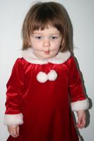 December 9th, 2007 - in her red dress before the Program