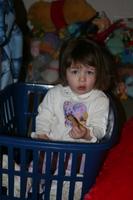 February 4th, 2008 - Joleigh hangin' out in a laundry basket