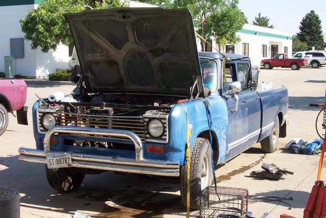 Empty engine bay