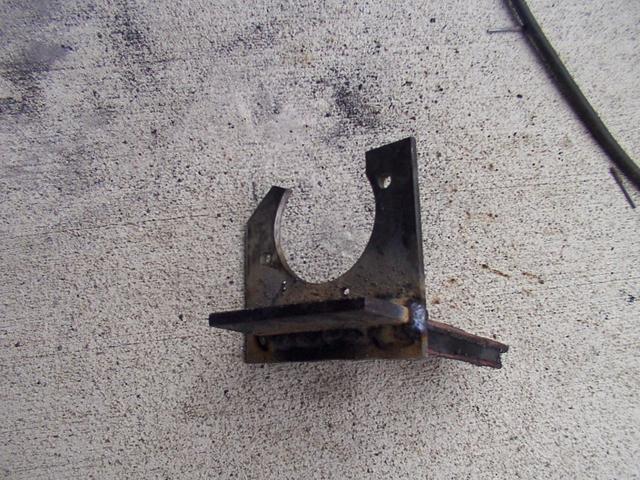 After welding the "L" to the main mounting bracket