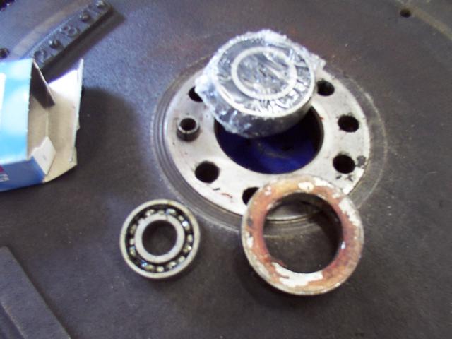 In wrapper, 5spd pilot, next to the 3/4spd pilot and bushing