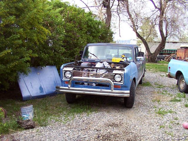 After rolling the truck away from the shop