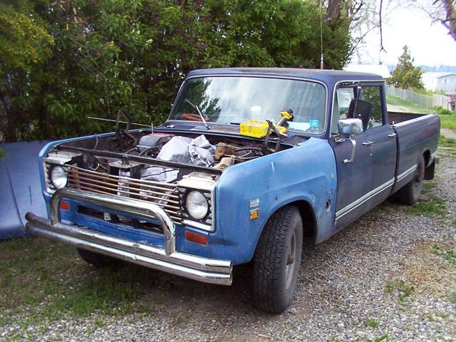 After rolling the truck away from the shop