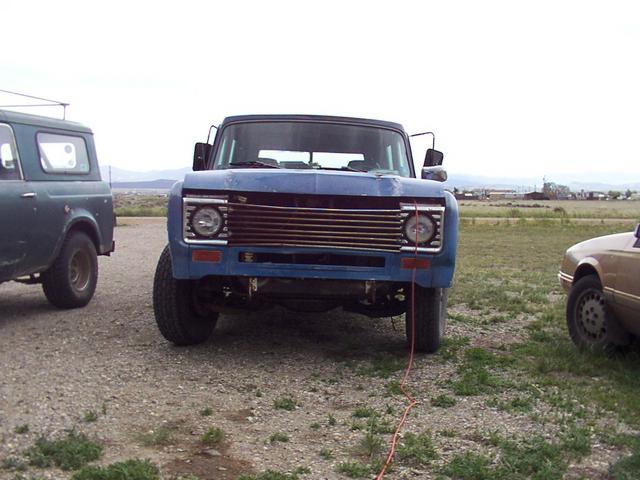 70-ish Ford grille cobbled into the middle of the '74 grille by the PO of my '74 100 4x4