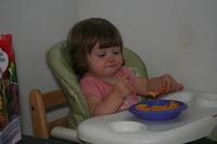 08/14/2010 Joleigh and Audrey eating